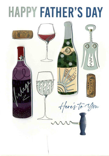 Picture of HAPPY FATHERS DAY - HERES TO YOU CARD